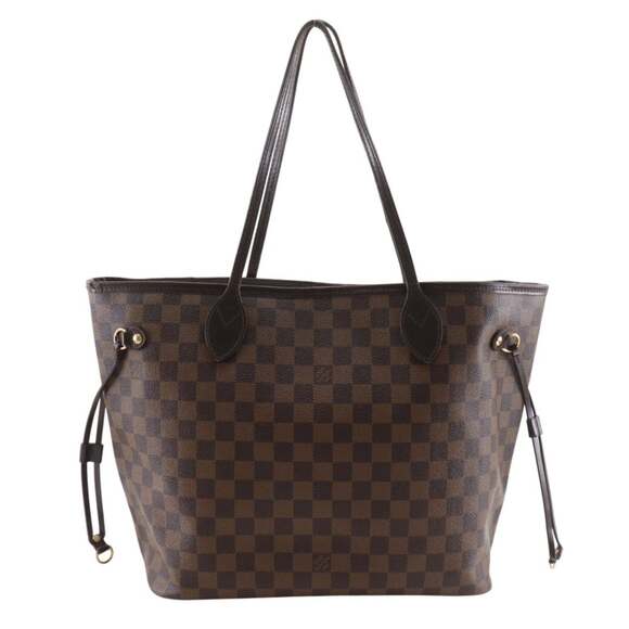 Louis Vuitton Neverfull MM Tote Bag N41358 Damier Canvas 2018 Brown AR1108 A4...